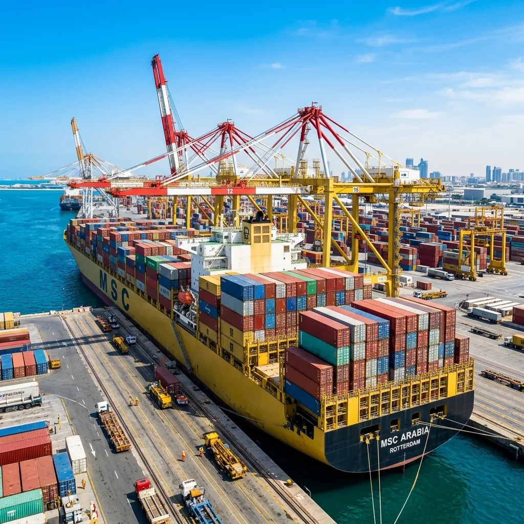 UAE Maritime Port & Cargo Vessel