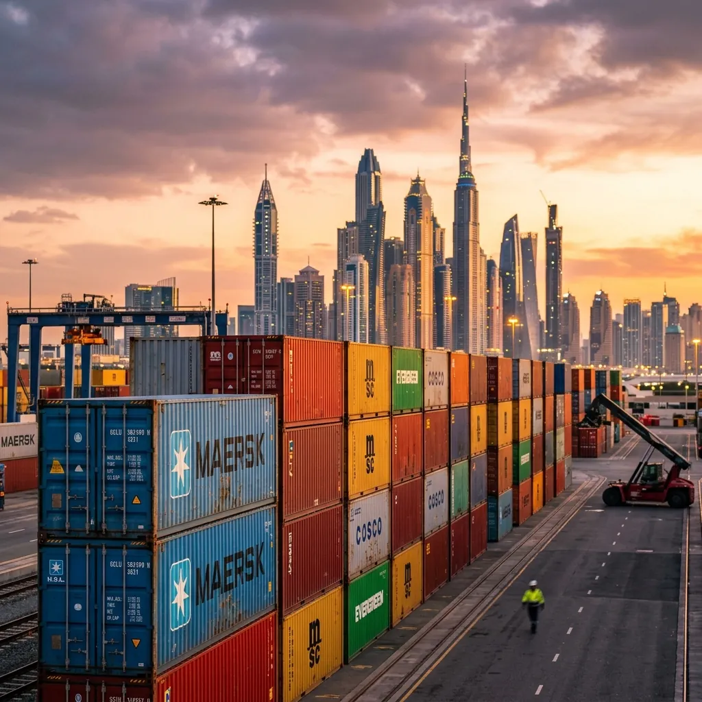 Dubai Maritime City and Container Port